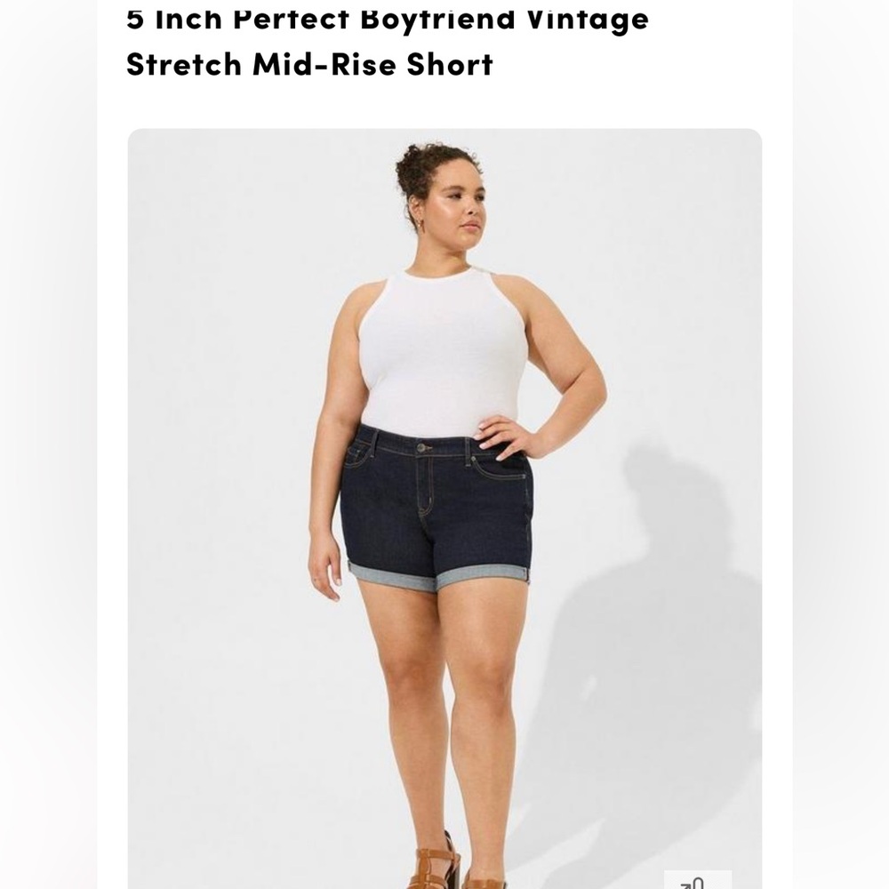 NWT Torrid 5 inch Boyfriend Shorts size 22